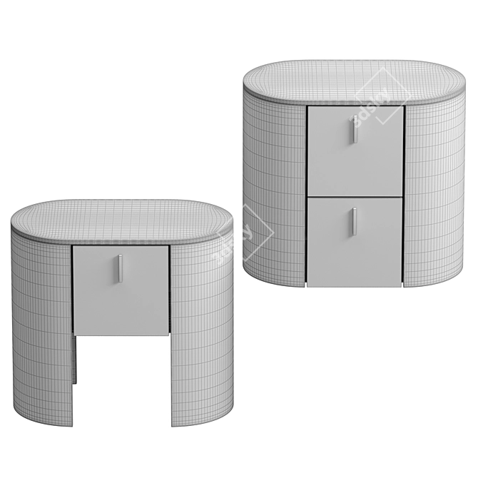 Sleek CHARLIE 2C Side Table 3D model image 4