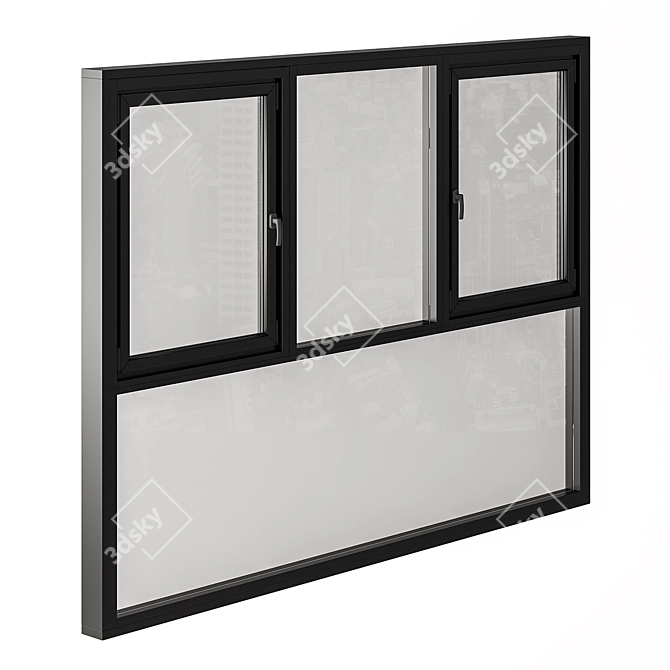 Convertible Window Balcony Set 17 3D model image 3