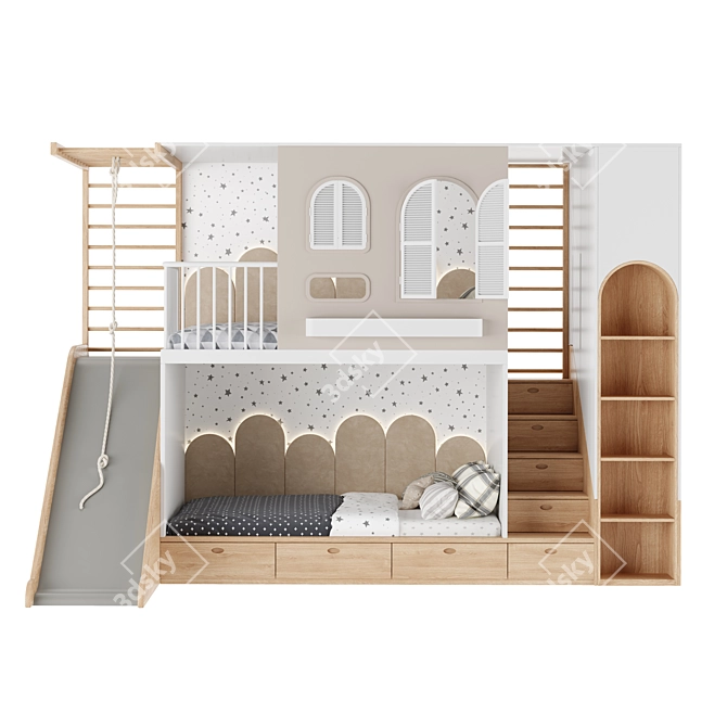 Kids Furniture Set with 3D Models 3D model image 1