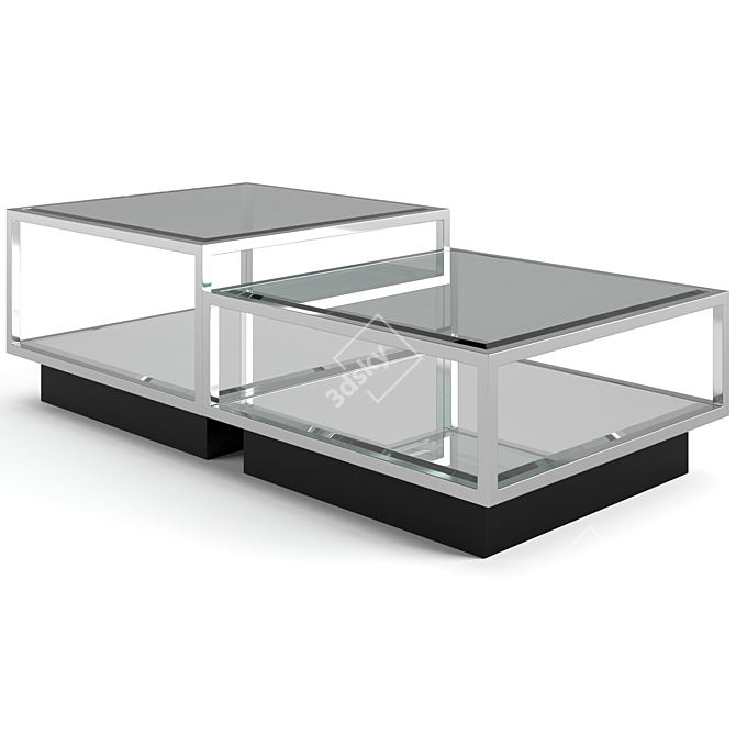 Modern Eichholtz Concordia Coffee Table Set 3D model image 5