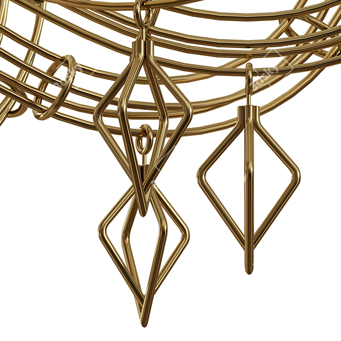 Modern Elegance in Dedalo Chandelier 3D model image 3