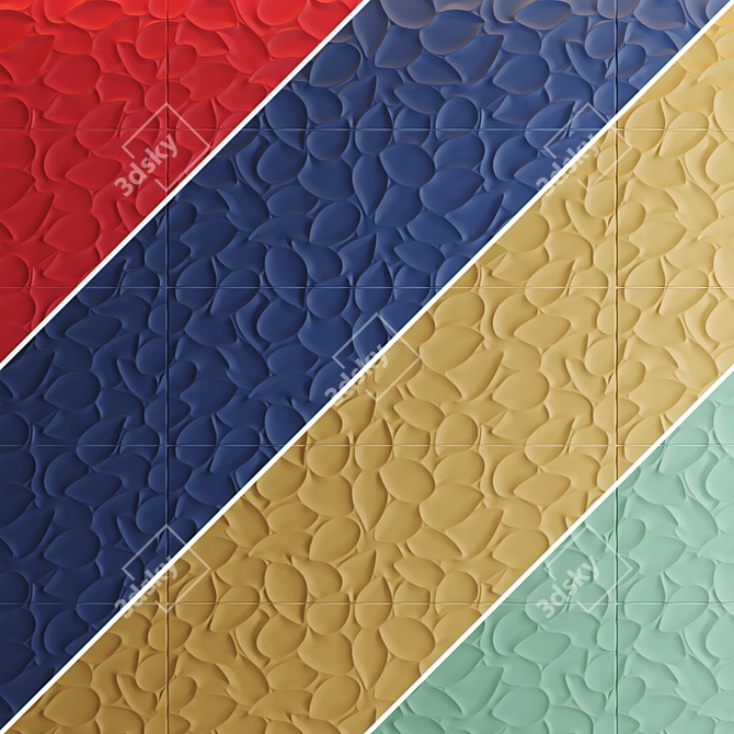 Lovetiles Genesis Leaf Tiles 3D model image 3