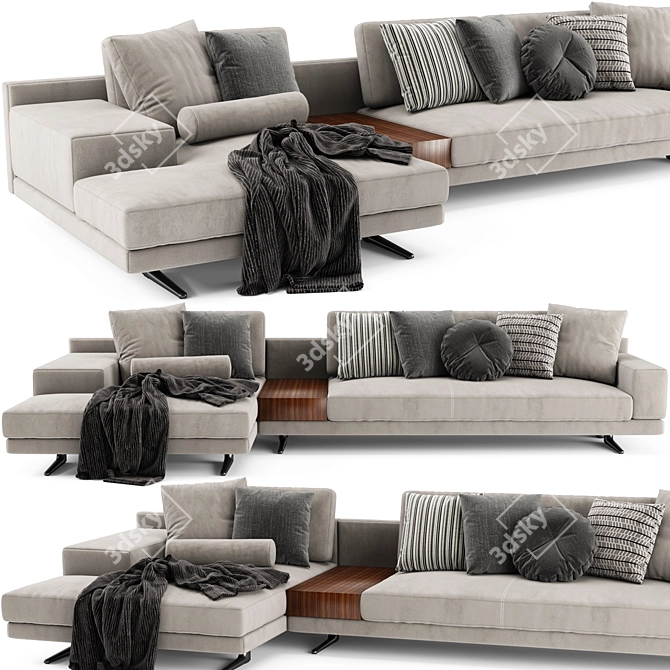 Poliform Mondrian Modern Sofa Set 3D model image 1
