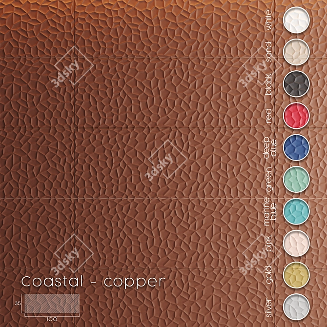 Lovetiles Genesis Coastal Tiles 3D model image 1