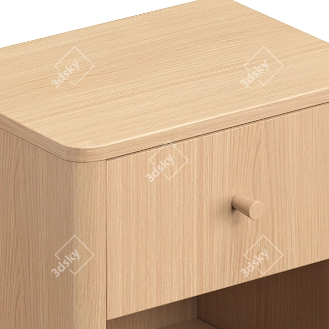 Natural Oak Furniture Set 3D model image 3