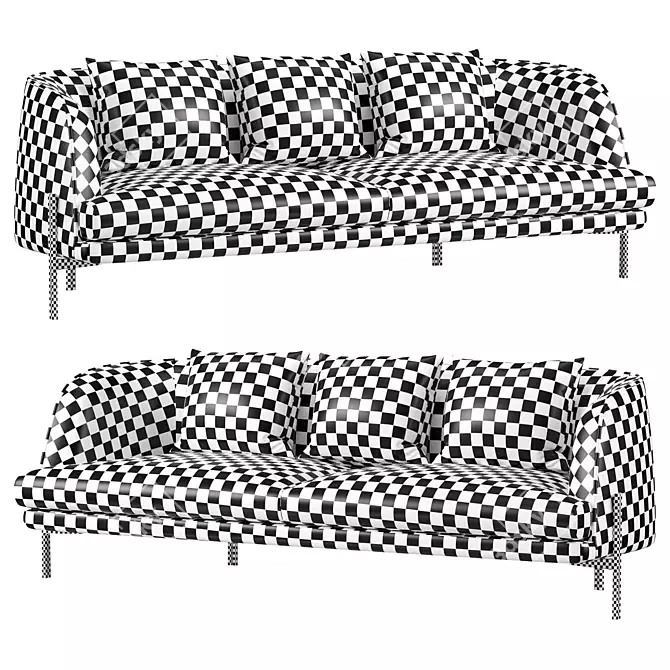 Modern Comfort Caillou Sofa 3D model image 4