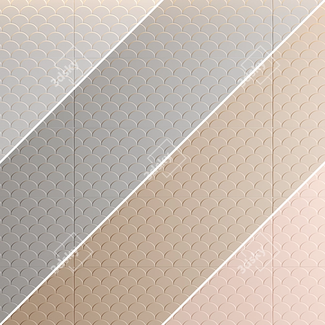 Lovetiles Genesis - Shell Mosaic 3D model image 2