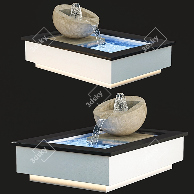 Versatile Directional Fountain Trio 3D model image 5