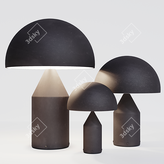 Oluce Atollo Table Lamp 3D model image 3