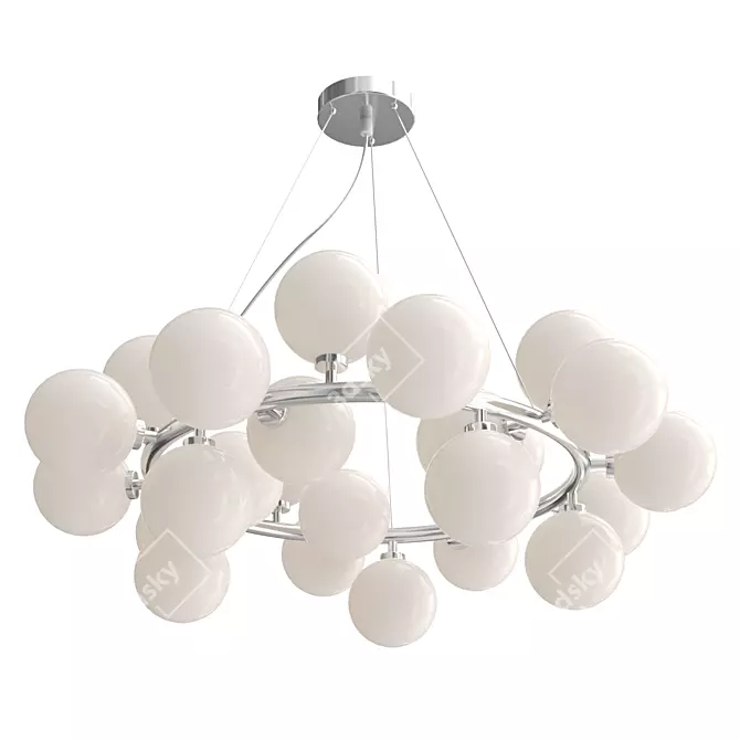 Elegant Lumina Deco Chandelier 3D model image 1