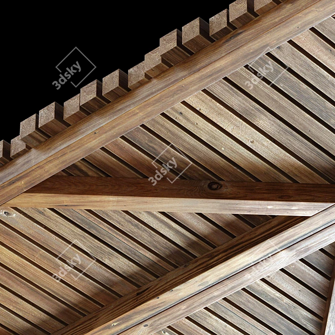 Polygon Wall Art Kit with High-Quality Textures 3D model image 4