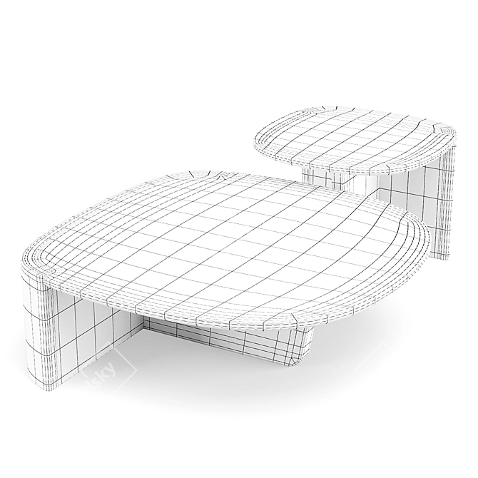 Elevate Trampolino Coffee Table 3D model image 2