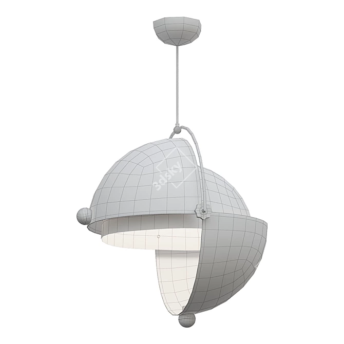 Retro Superstudio Lamp 1968 3D model image 2