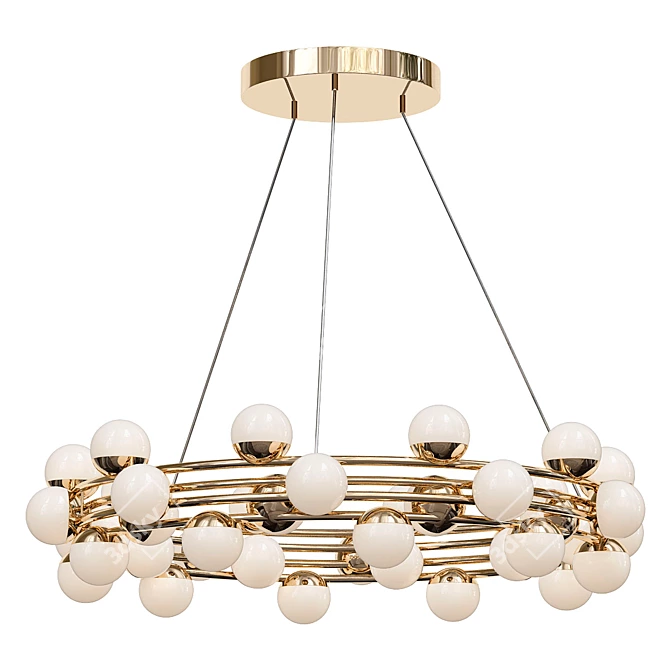 Artistic Berries Chandelier Accentuating Beauty 3D model image 1