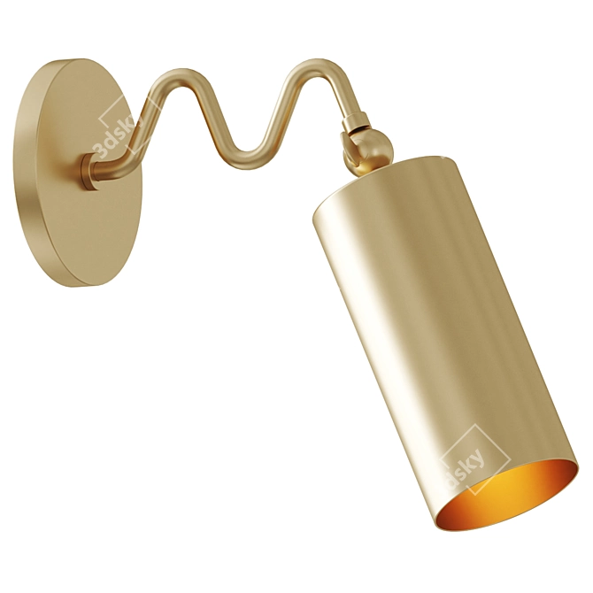 Modern Elegance Bea Wall Sconce 3D model image 1