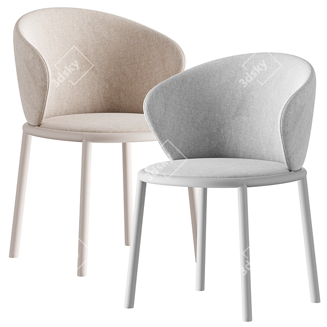 Modern Stool - Mario Ferrarini 3D model image 1
