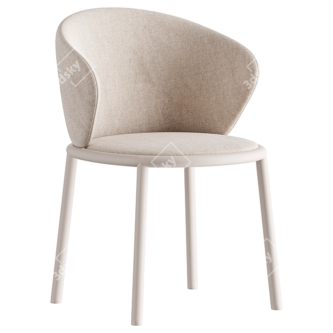 Modern Stool - Mario Ferrarini 3D model image 2