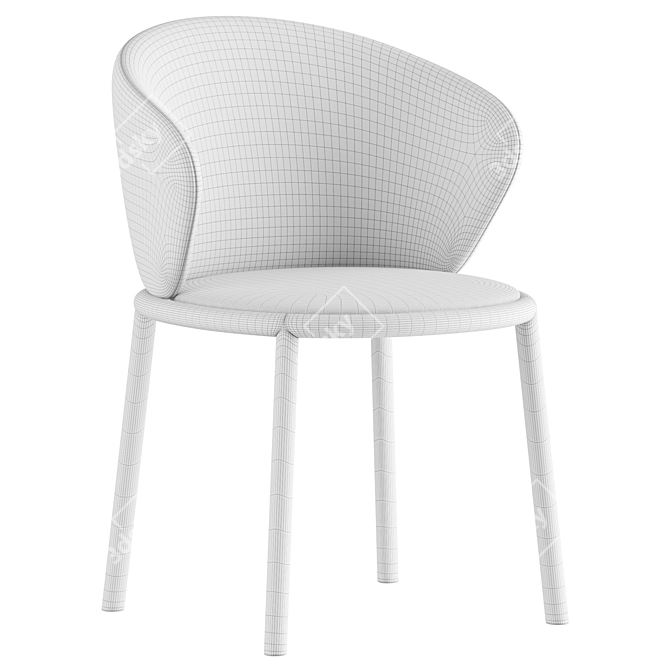 Modern Stool - Mario Ferrarini 3D model image 5