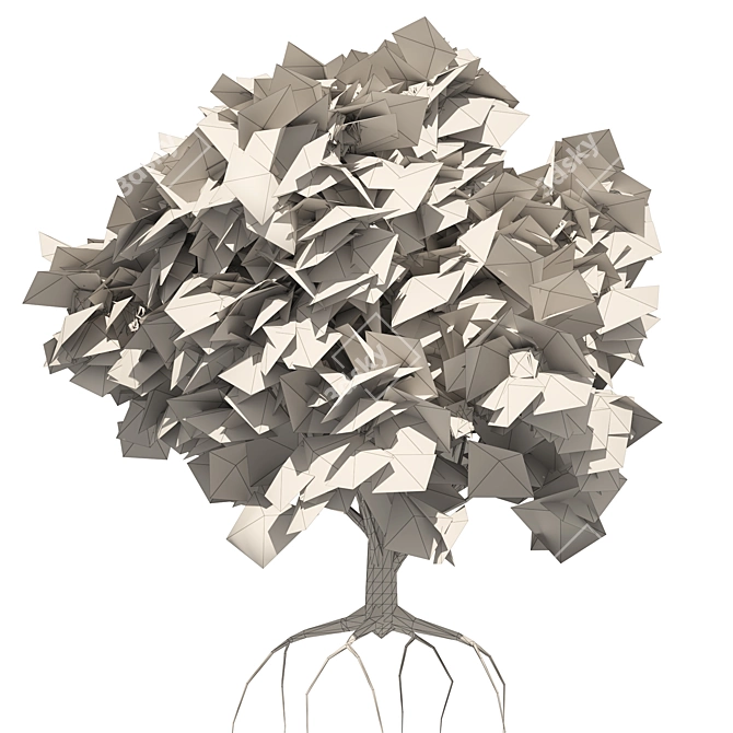 Elderberry Trio 3D Tree Set 3D model image 7