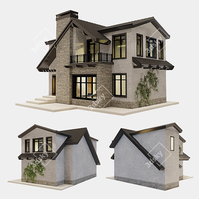 Rustic Charm Farmhouse Decor 3D model image 8