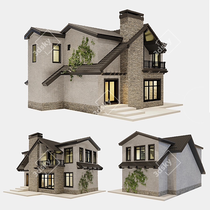 Rustic Charm Farmhouse Decor 3D model image 9