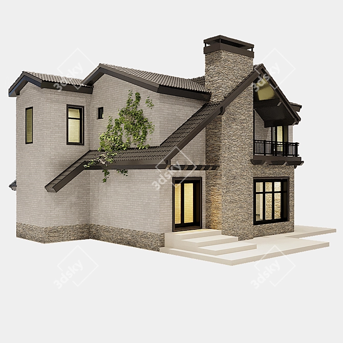 Rustic Charm Farmhouse Decor 3D model image 11