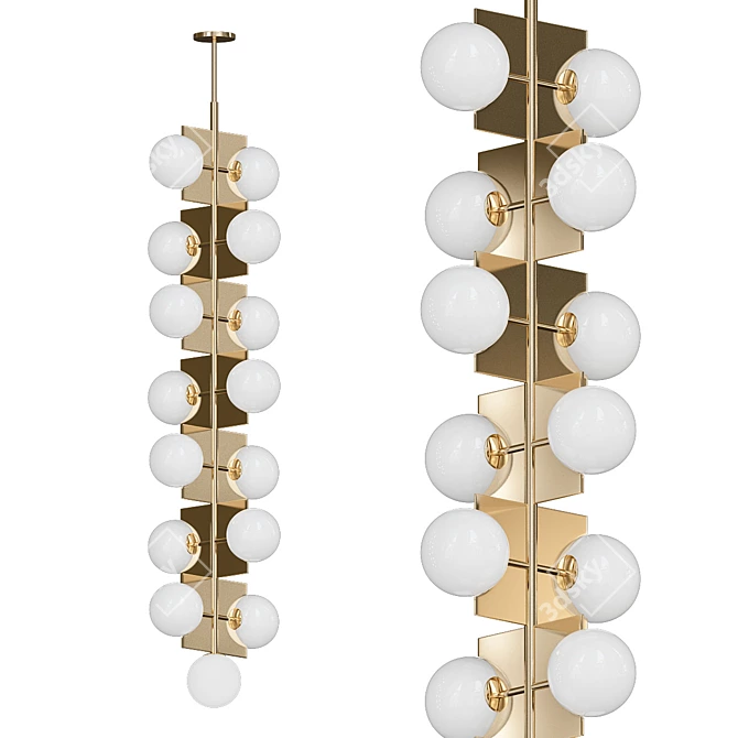 PLOSER Chandelier by Imperiumloft 3D model image 1
