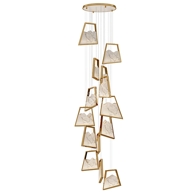 Luxury Magna Chandelier for VRay 3D model image 1