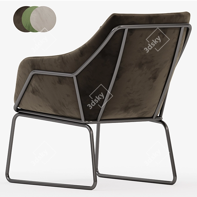 Arizona Armchair 3D Model Collection 3D model image 3