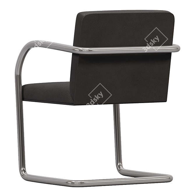Modern Tubular Brno Chair Model 3D model image 3