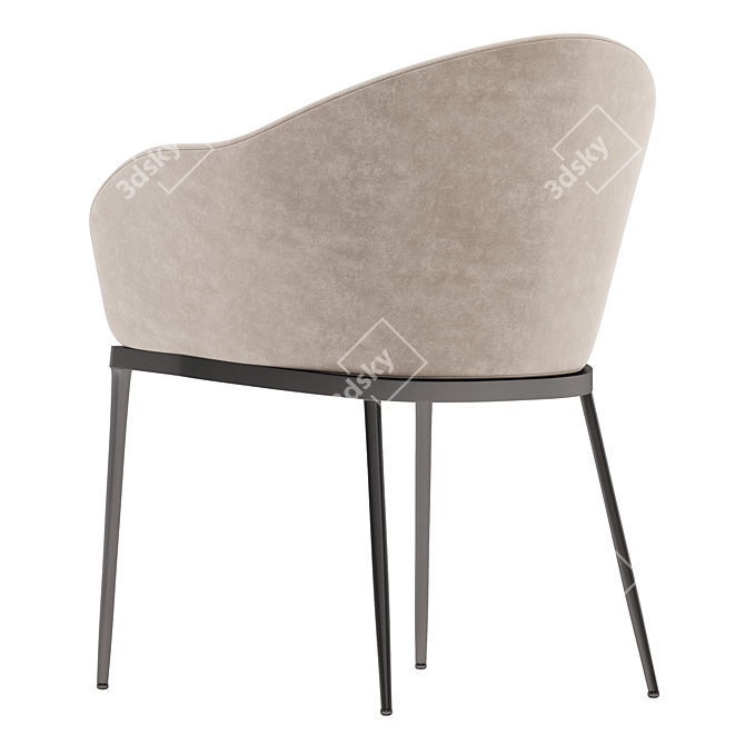 Sleek Modern Clever Chair 3D model image 3