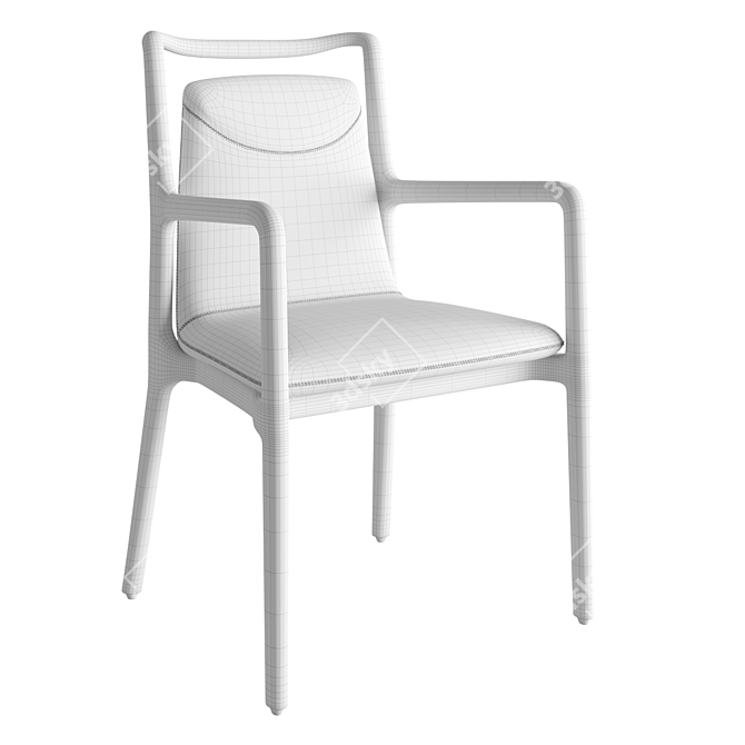 Modern Giorgetti Ibla Chairs 3D model image 5