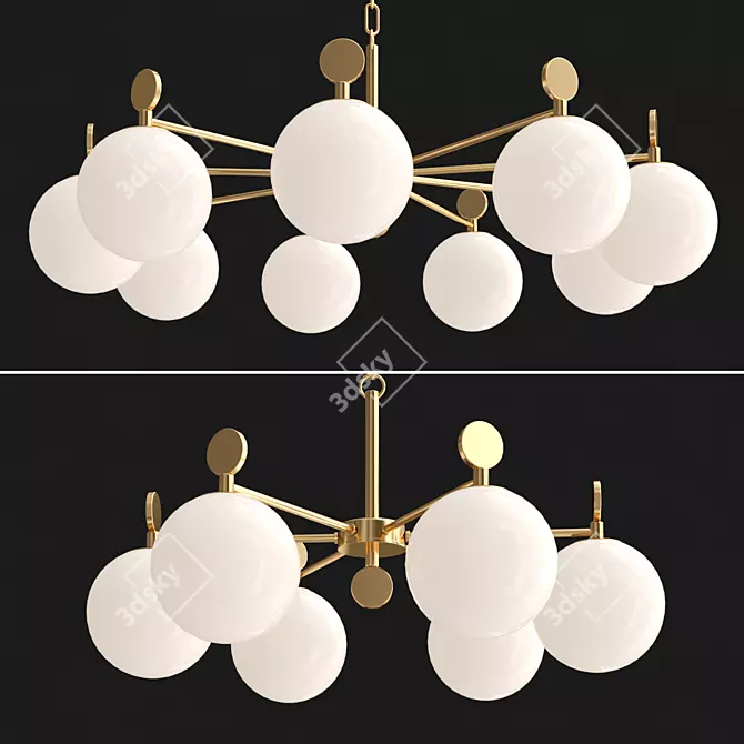 Elegant ABSOLUTE Pendant Chandelier 3D model image 2