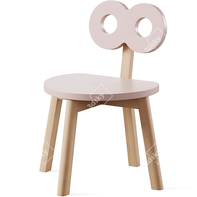 OHH NOO Kids Wooden Furniture 3D model image 4