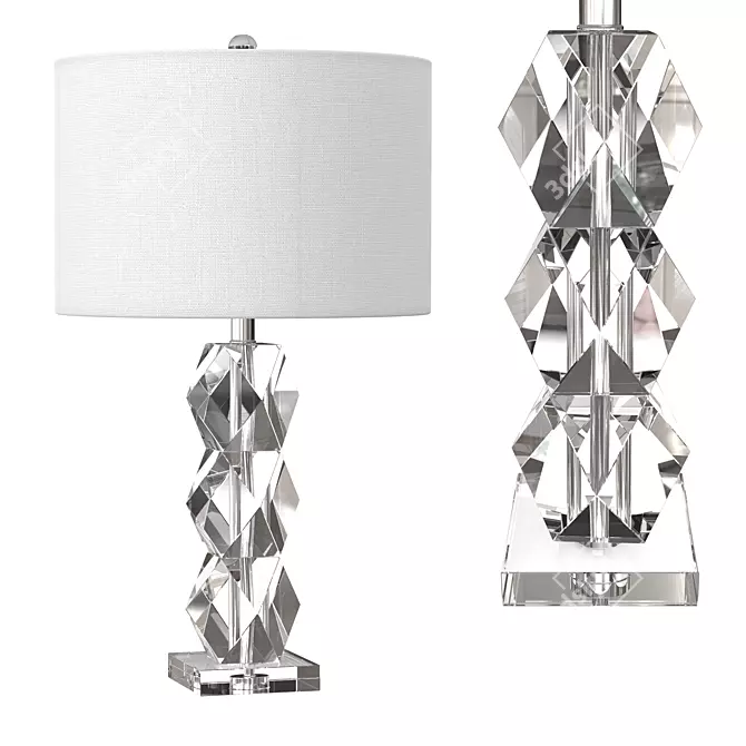 Sofia Crystal LED Table Lamp 3D model image 1