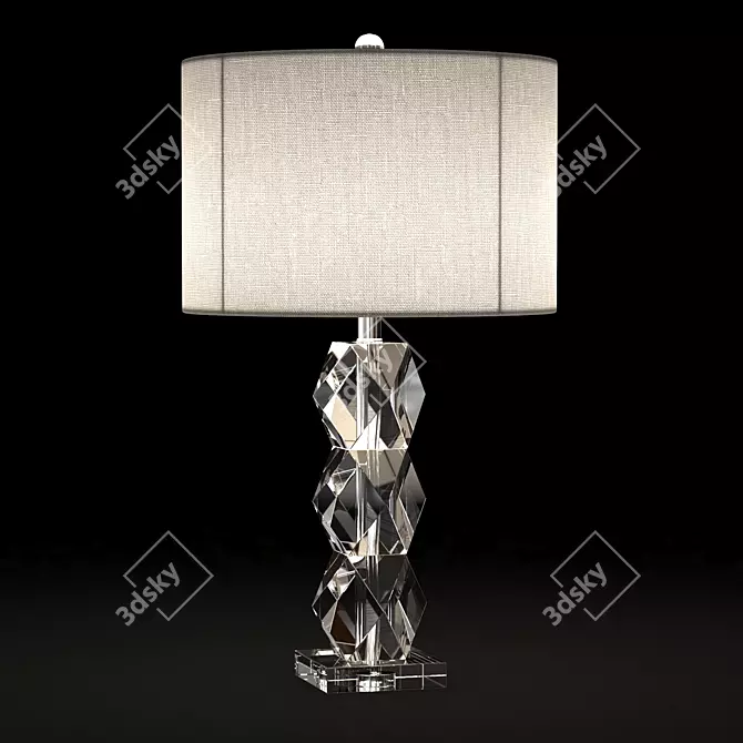 Sofia Crystal LED Table Lamp 3D model image 2