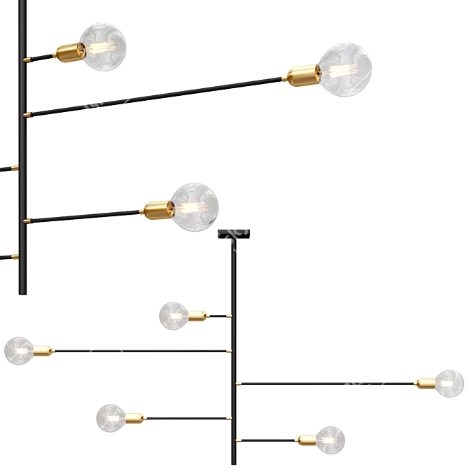 Gibas AGÒ Ceiling Lamp 103/75 3D model image 1