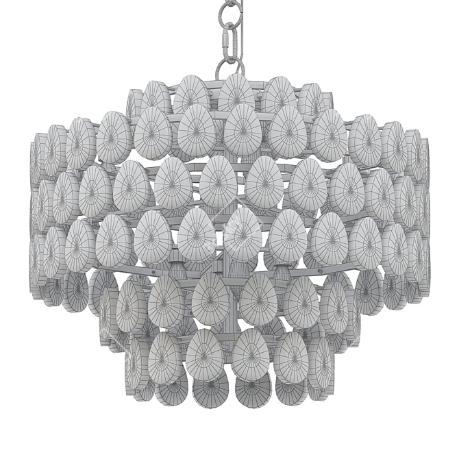 Aerin Liscia Chandelier: Elegant Illumination 3D model image 2