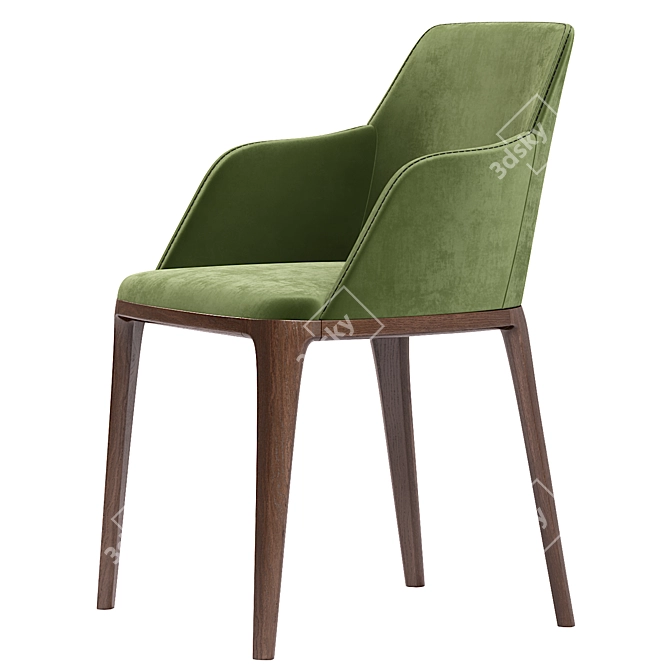 Elegant Poliform Grace Chair 3D model image 3