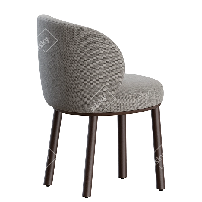 Sleek Ovata Dining Chair Wendelbo 3D model image 7