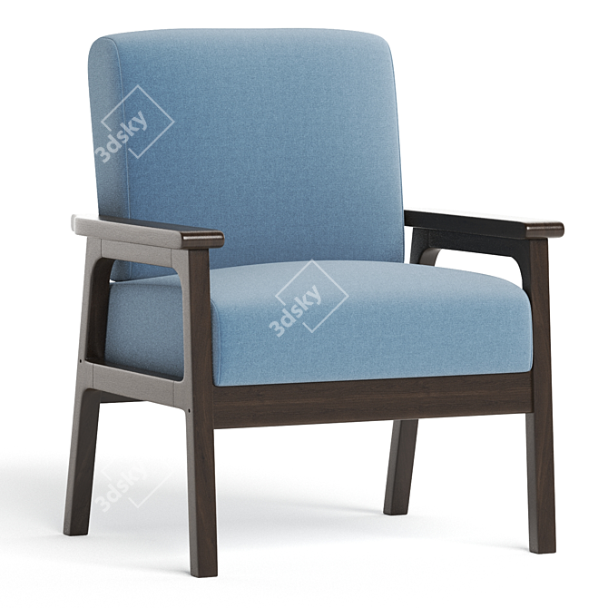 Boltz Stylish Wide Armchair 2022 3D model image 1