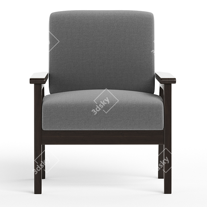 Boltz Stylish Wide Armchair 2022 3D model image 3