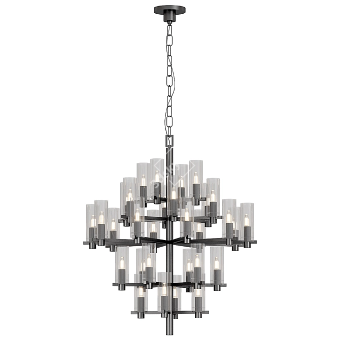 Elegant Sonnet Chandelier Beauty 3D model image 1