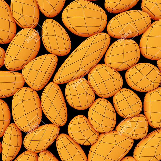 Smooth Pebble Decor Panel 3D 3D model image 7