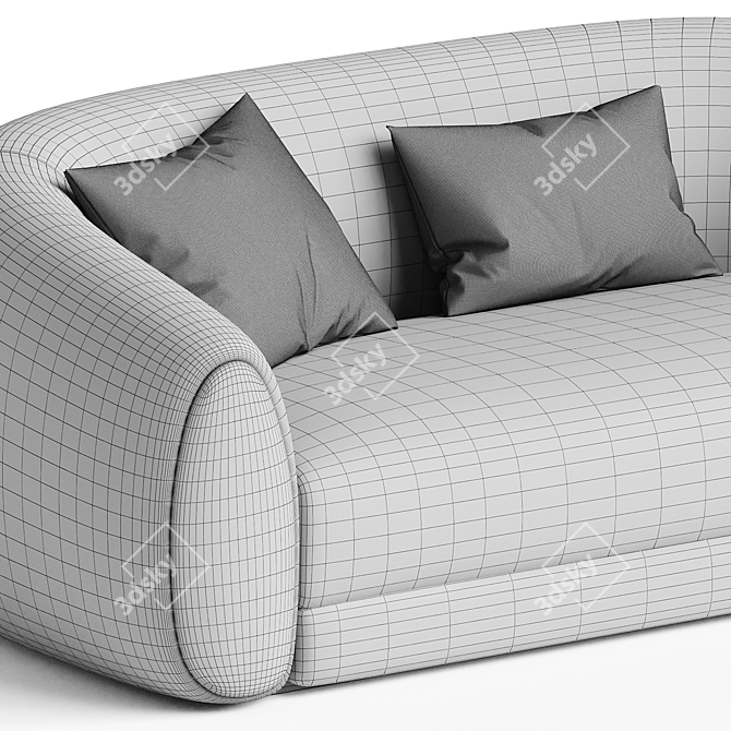 Modern Elegance Barnabas Sofa 3D model image 3