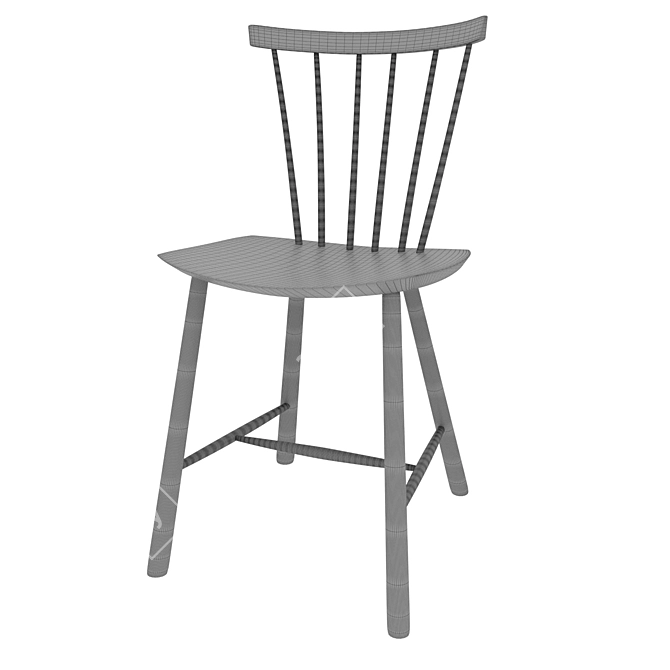 Scandium J46 Chair, Streamlined Design 3D model image 6