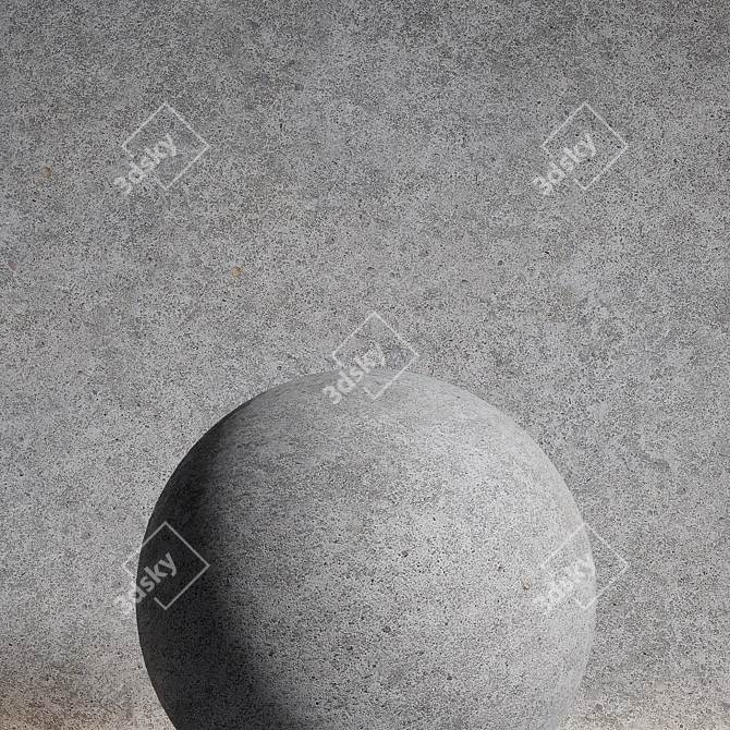 Seamless 4 PBR Stone Material 3D model image 2