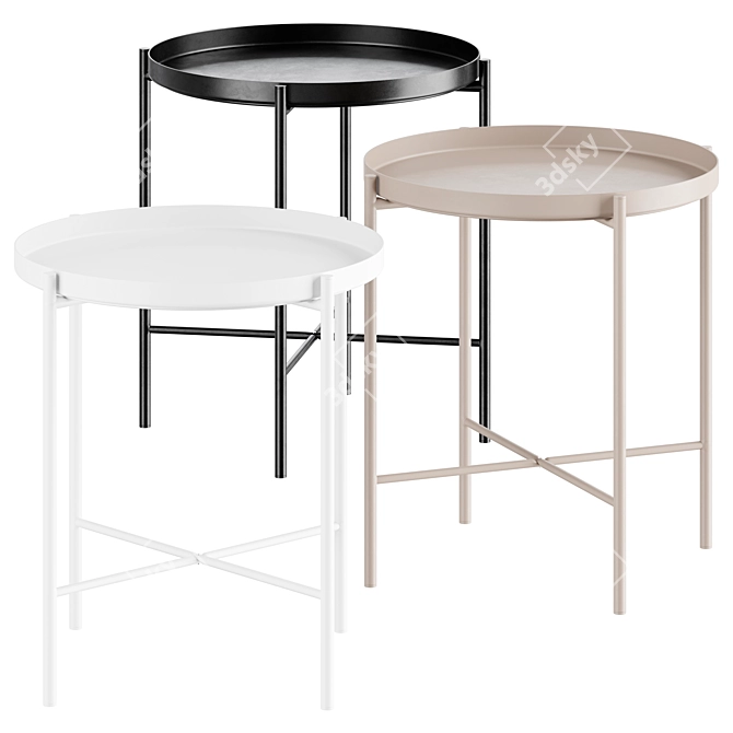 Gladom Serving Table - Ikea 3D model image 1