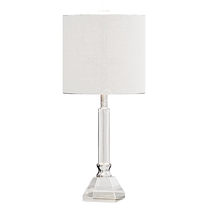 Crystal Column LED Table Lamp 3D model image 1