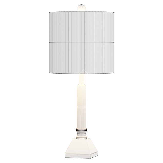 Crystal Column LED Table Lamp 3D model image 2